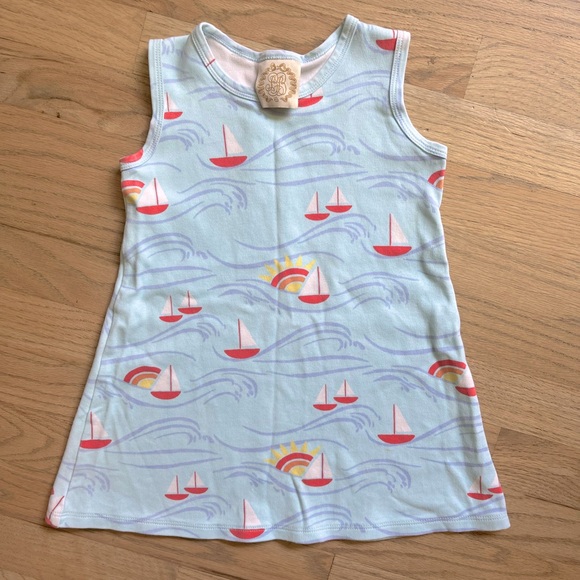 The Beaufort Bonnet Company Polly Play Dress - Birdie's Bows with Pier Party Pink